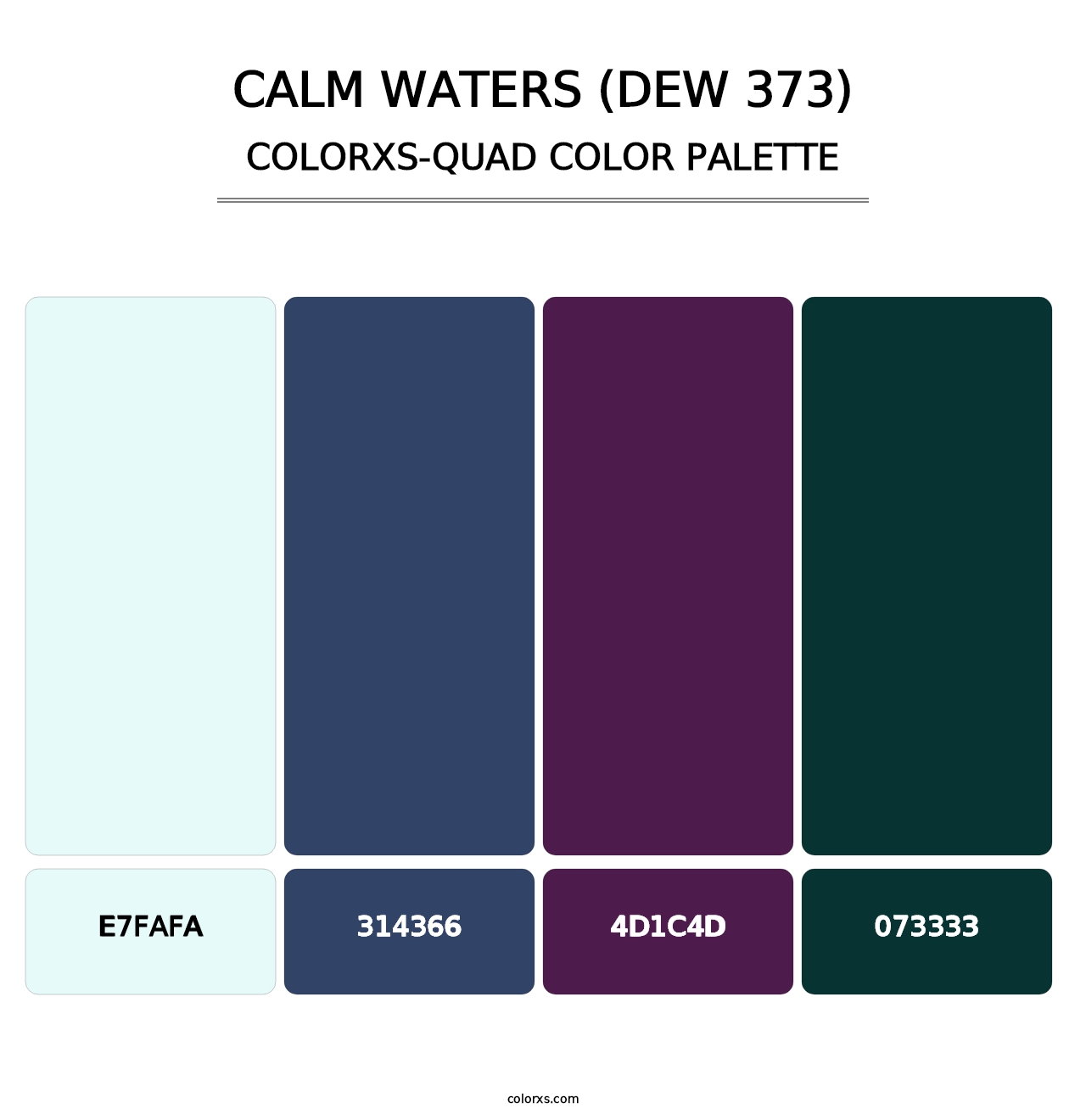 Calm Waters (DEW 373) - Colorxs Quad Palette