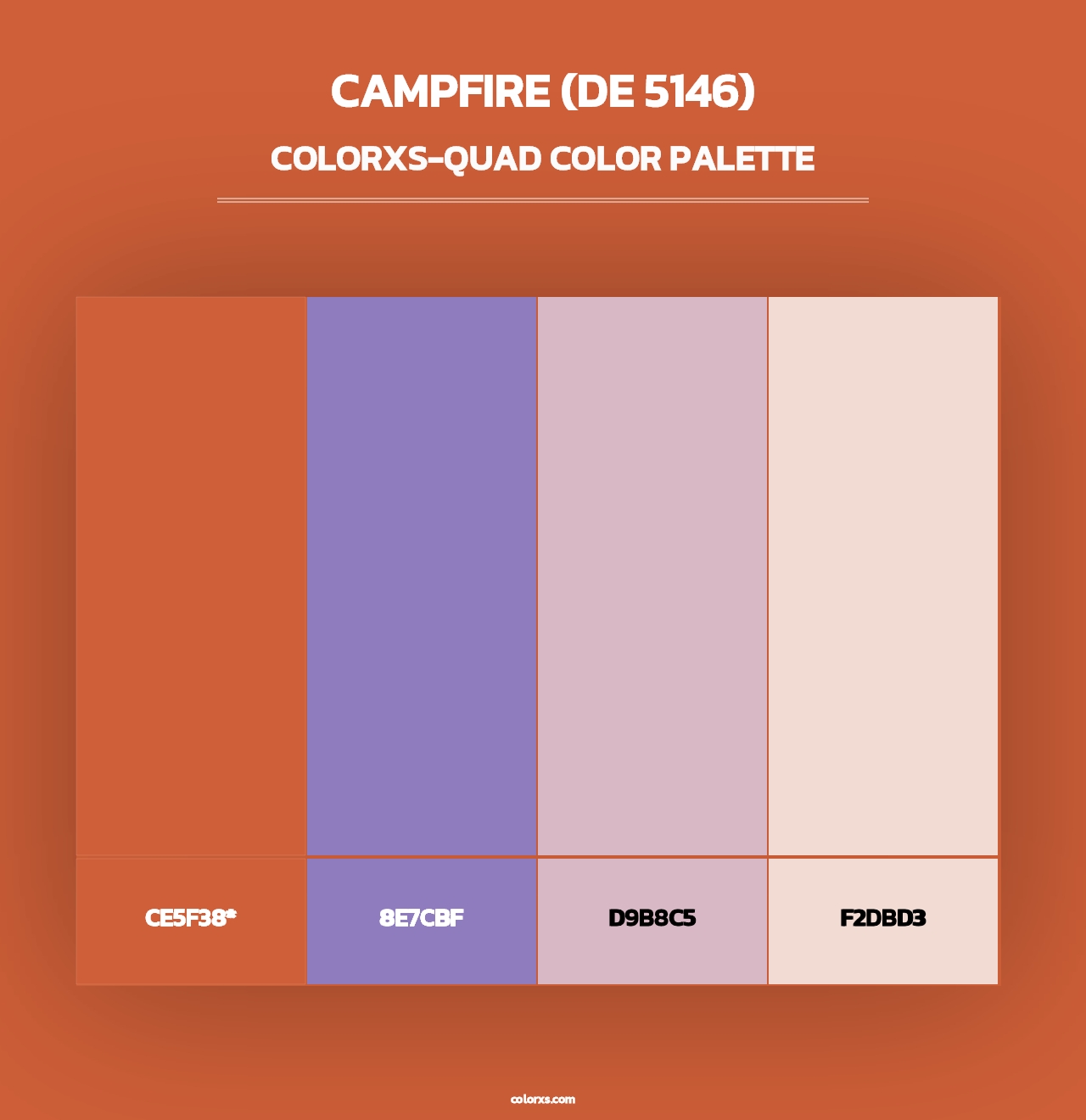 Campfire (DE 5146) - Colorxs Quad Palette