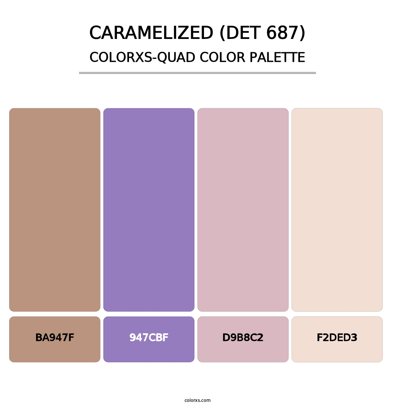 Caramelized (DET 687) - Colorxs Quad Palette