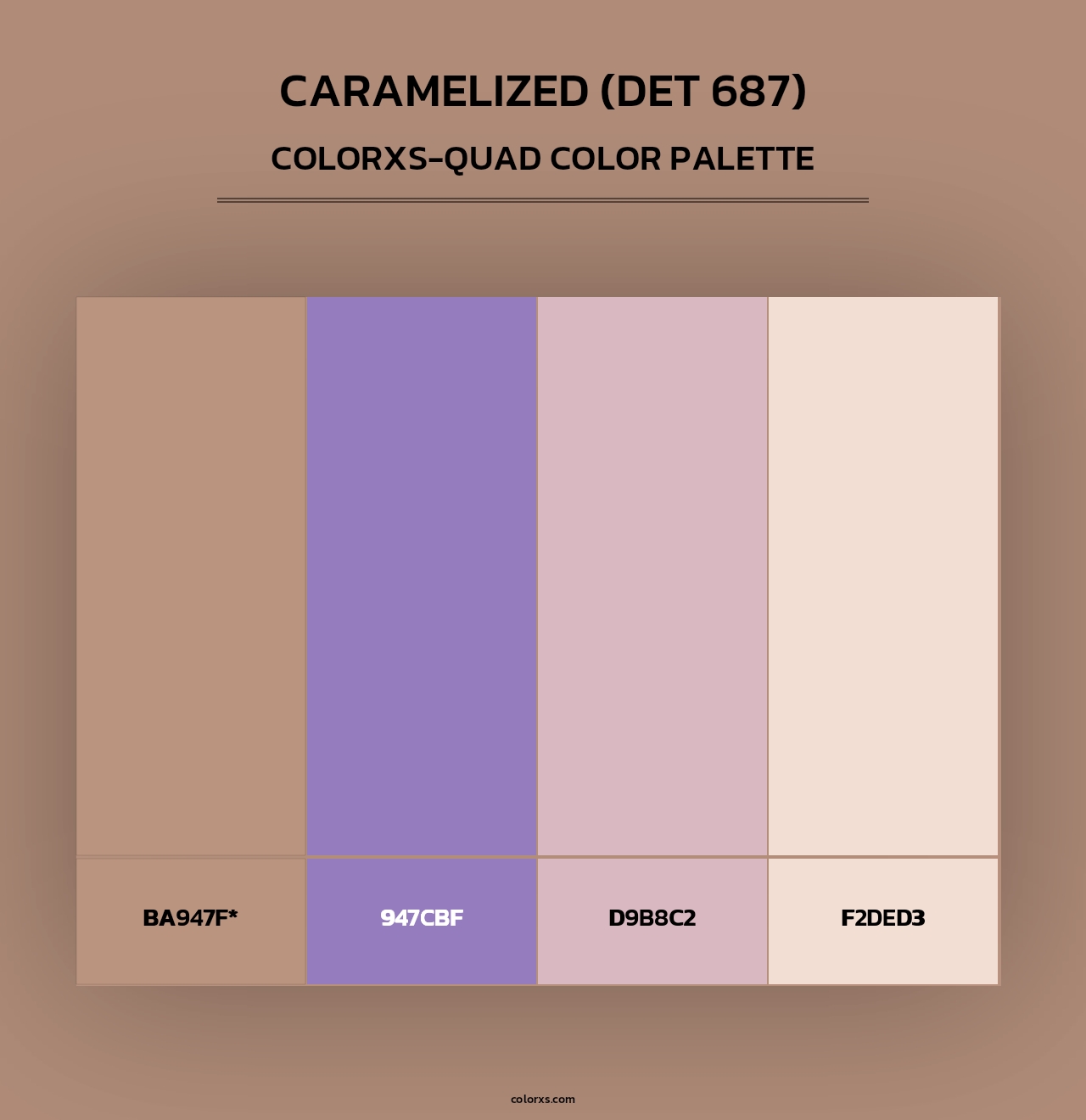 Caramelized (DET 687) - Colorxs Quad Palette