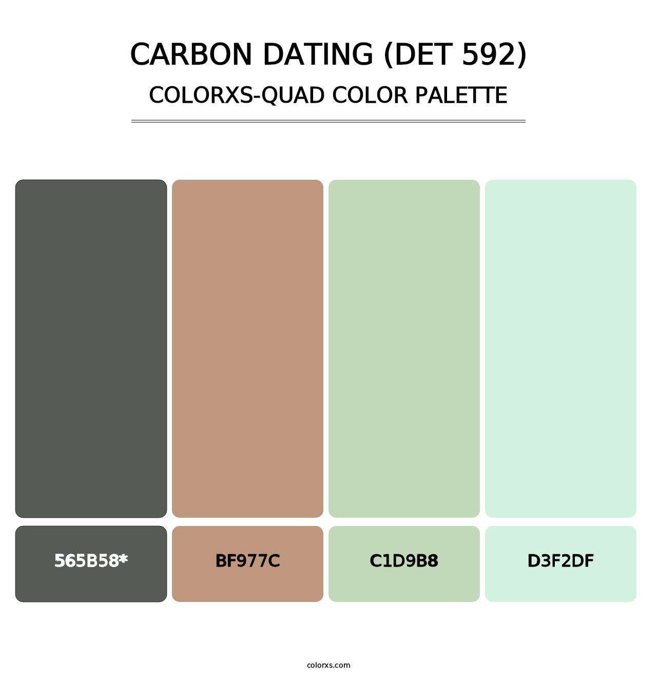 Carbon Dating (DET 592) - Colorxs Quad Palette