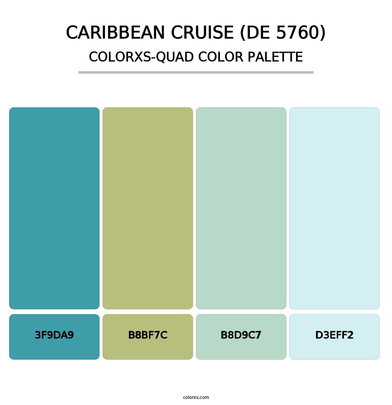 Caribbean Cruise (DE 5760) - Colorxs Quad Palette