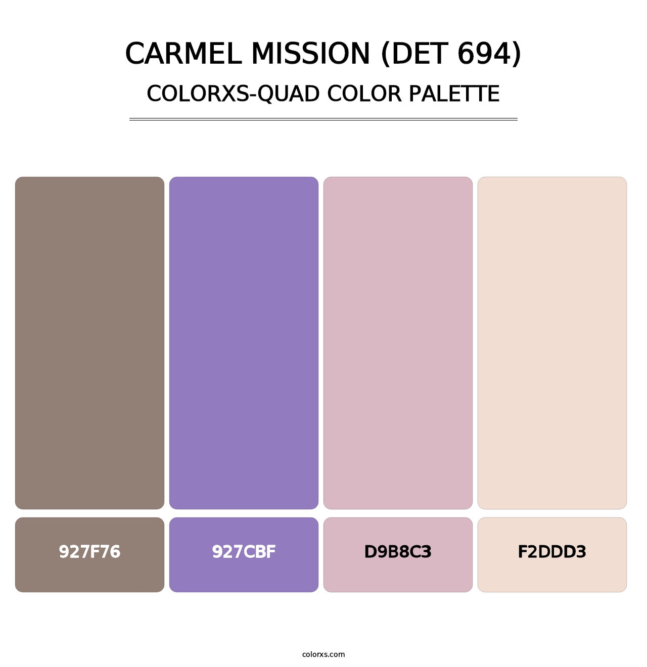 Carmel Mission (DET 694) - Colorxs Quad Palette