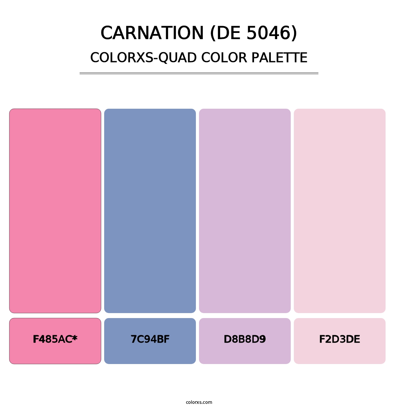 Carnation (DE 5046) - Colorxs Quad Palette