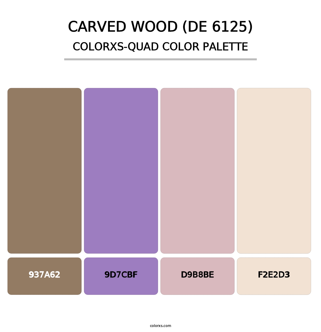 Carved Wood (DE 6125) - Colorxs Quad Palette