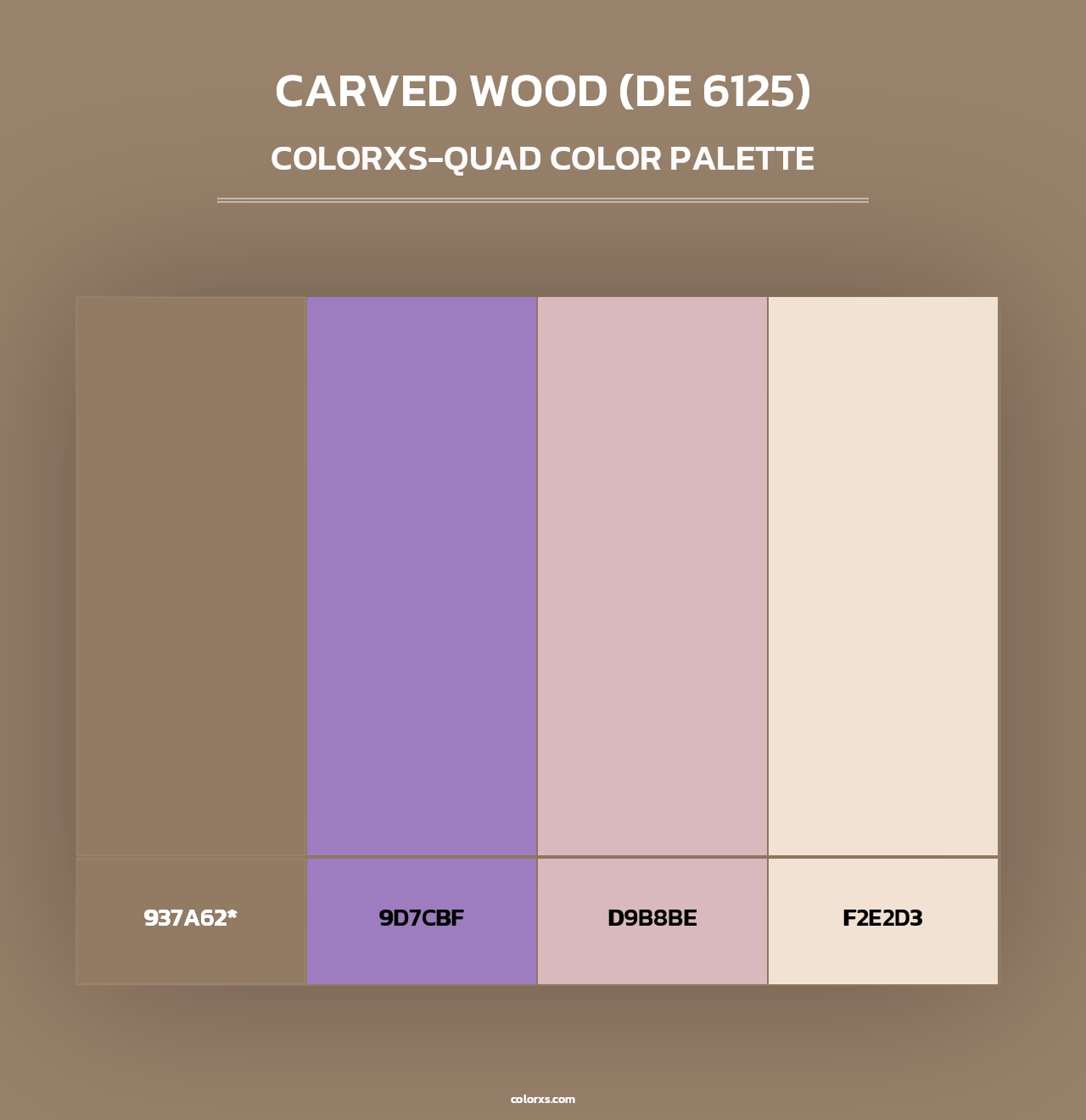 Carved Wood (DE 6125) - Colorxs Quad Palette