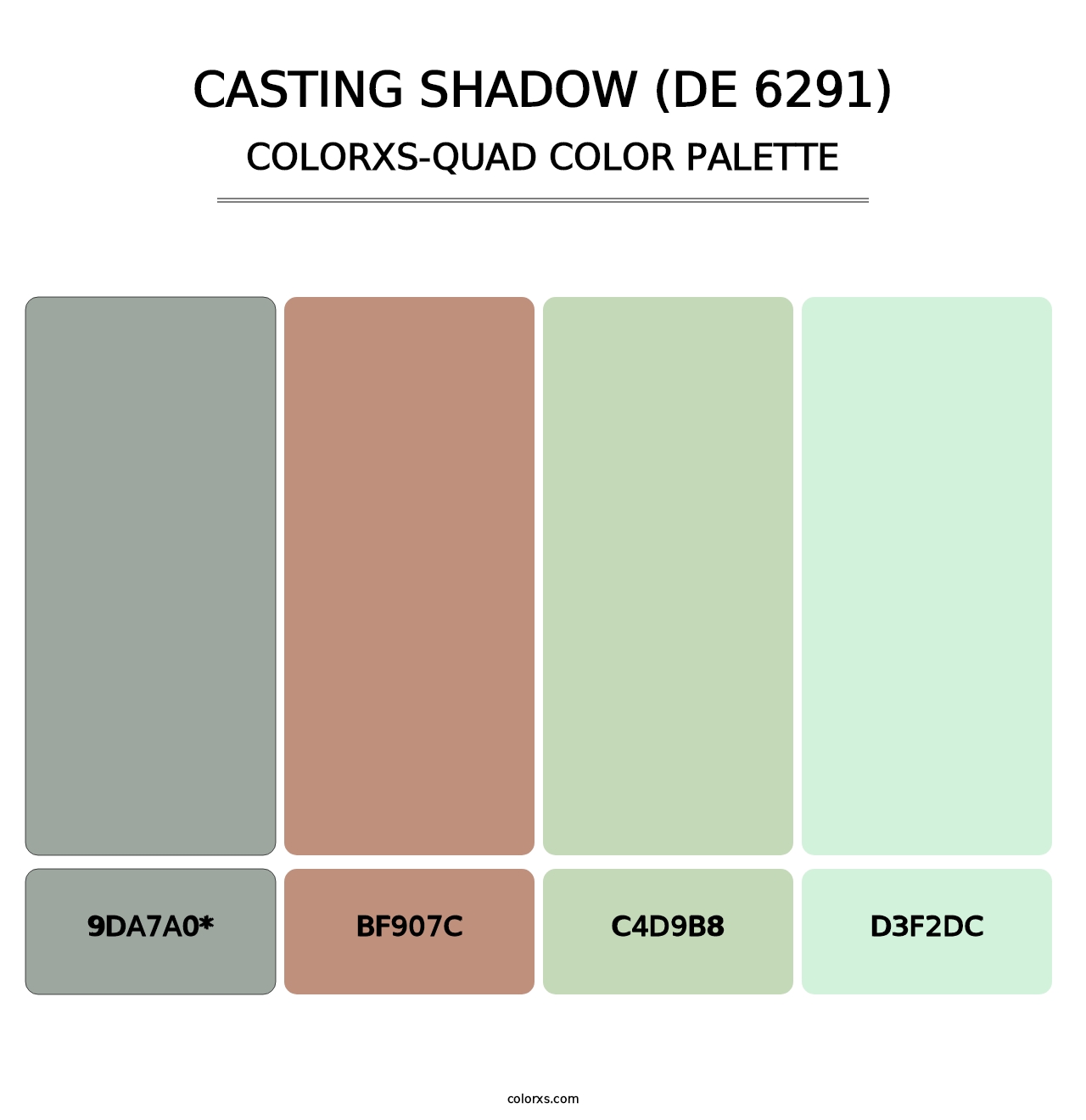 Casting Shadow (DE 6291) - Colorxs Quad Palette