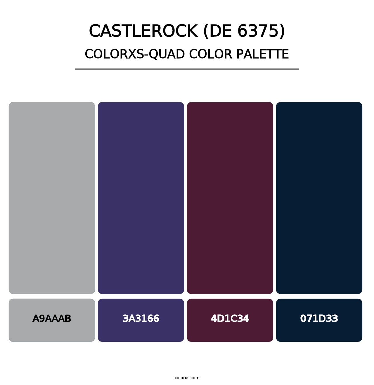 Castlerock (DE 6375) - Colorxs Quad Palette