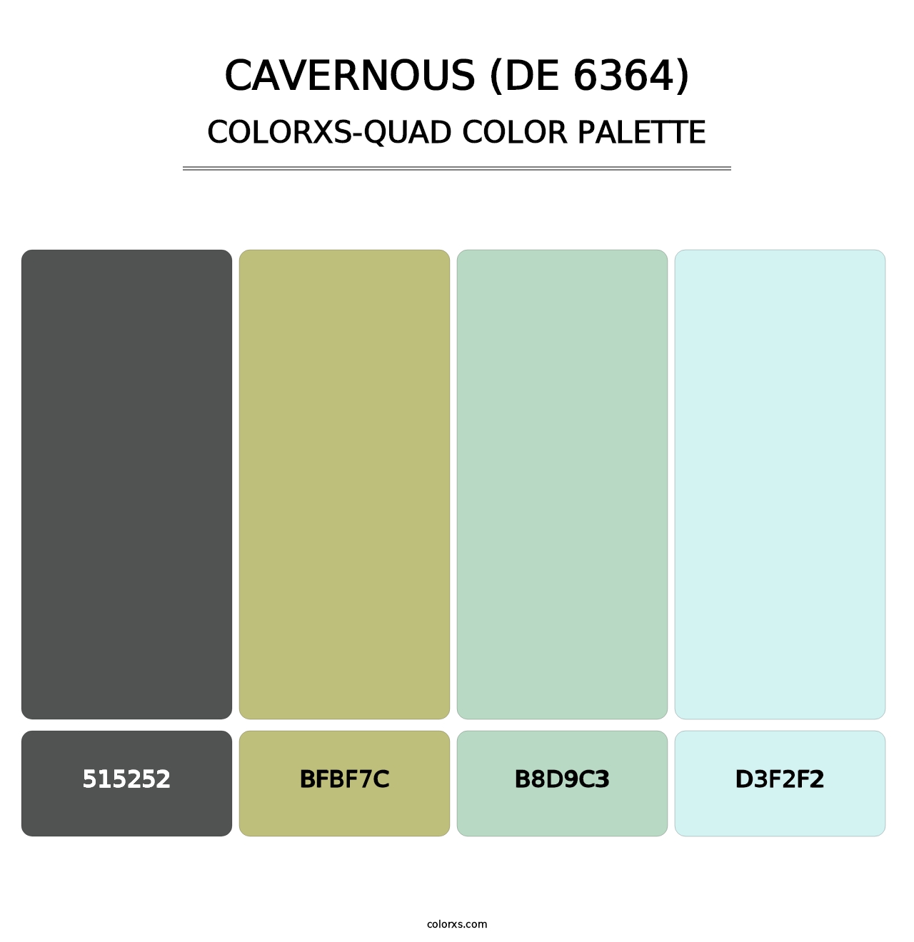 Cavernous (DE 6364) - Colorxs Quad Palette