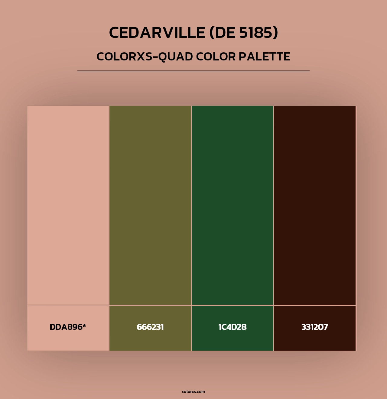 Cedarville (DE 5185) - Colorxs Quad Palette