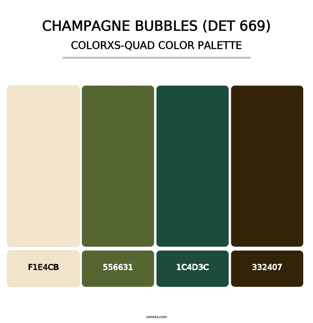 Champagne Bubbles (DET 669) - Colorxs Quad Palette