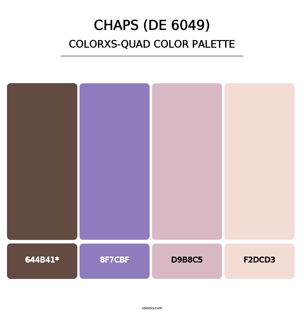 Chaps (DE 6049) - Colorxs Quad Palette