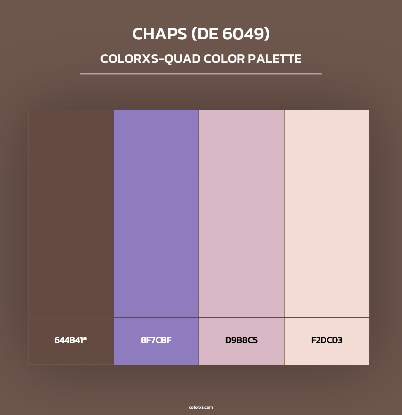 Chaps (DE 6049) - Colorxs Quad Palette