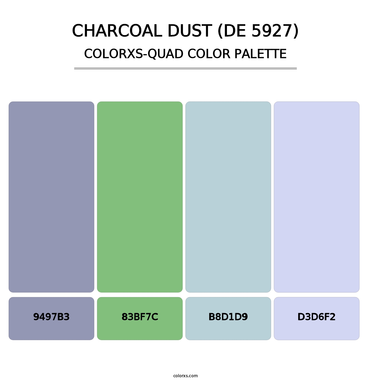 Charcoal Dust (DE 5927) - Colorxs Quad Palette