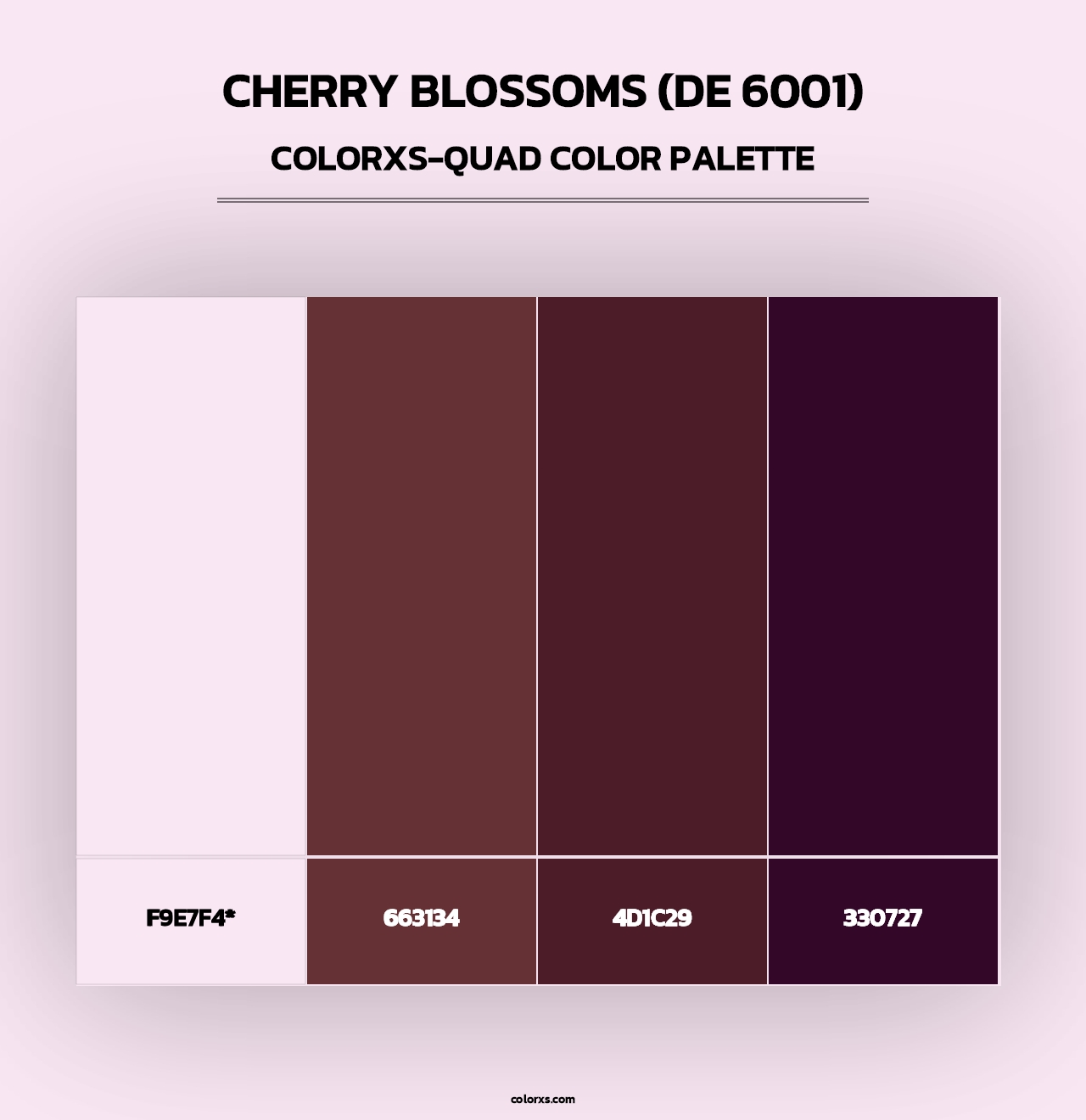 Cherry Blossoms (DE 6001) - Colorxs Quad Palette