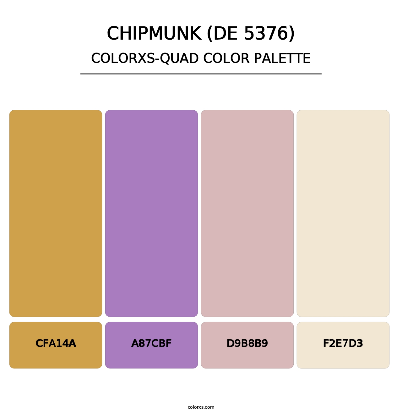 Chipmunk (DE 5376) - Colorxs Quad Palette
