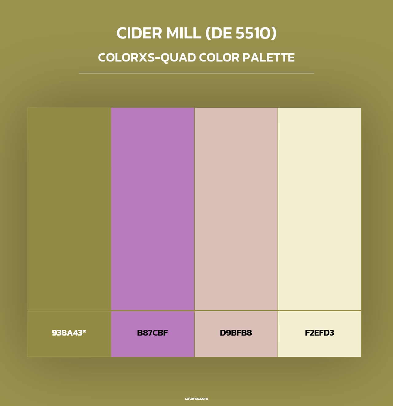 Cider Mill (DE 5510) - Colorxs Quad Palette