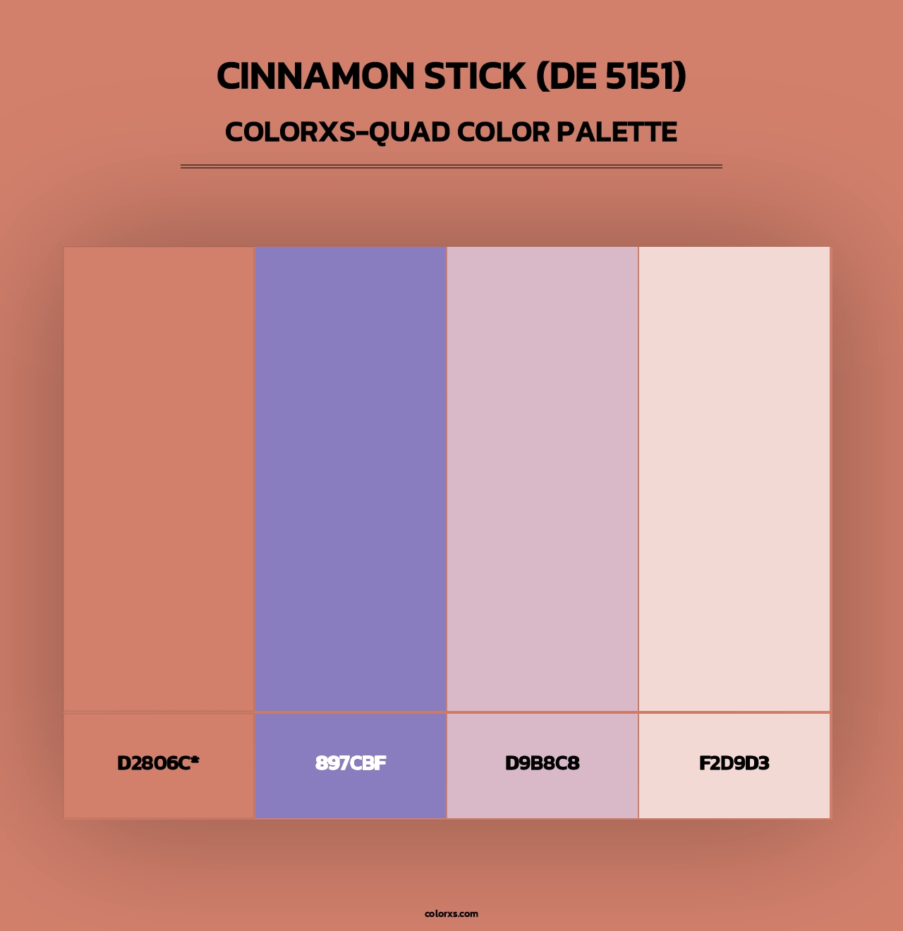 Cinnamon Stick (DE 5151) - Colorxs Quad Palette