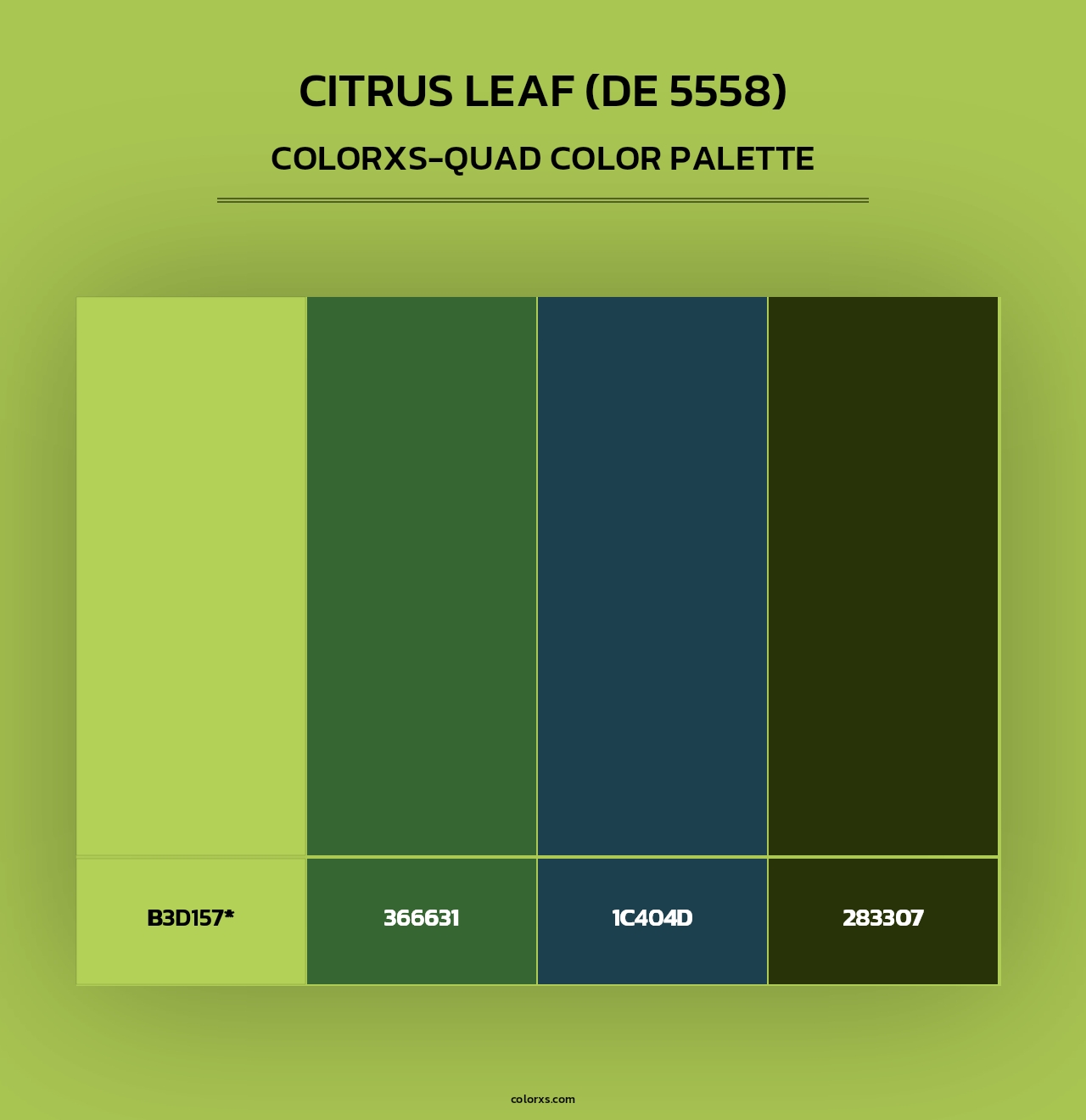 Citrus Leaf (DE 5558) - Colorxs Quad Palette