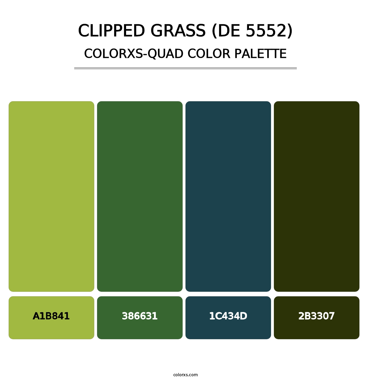 Clipped Grass (DE 5552) - Colorxs Quad Palette