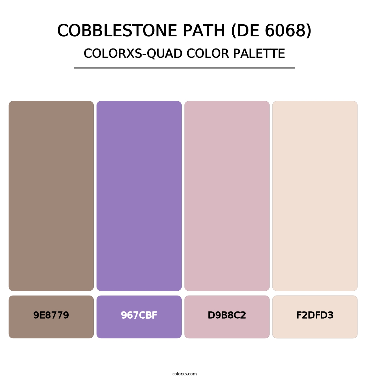 Cobblestone Path (DE 6068) - Colorxs Quad Palette