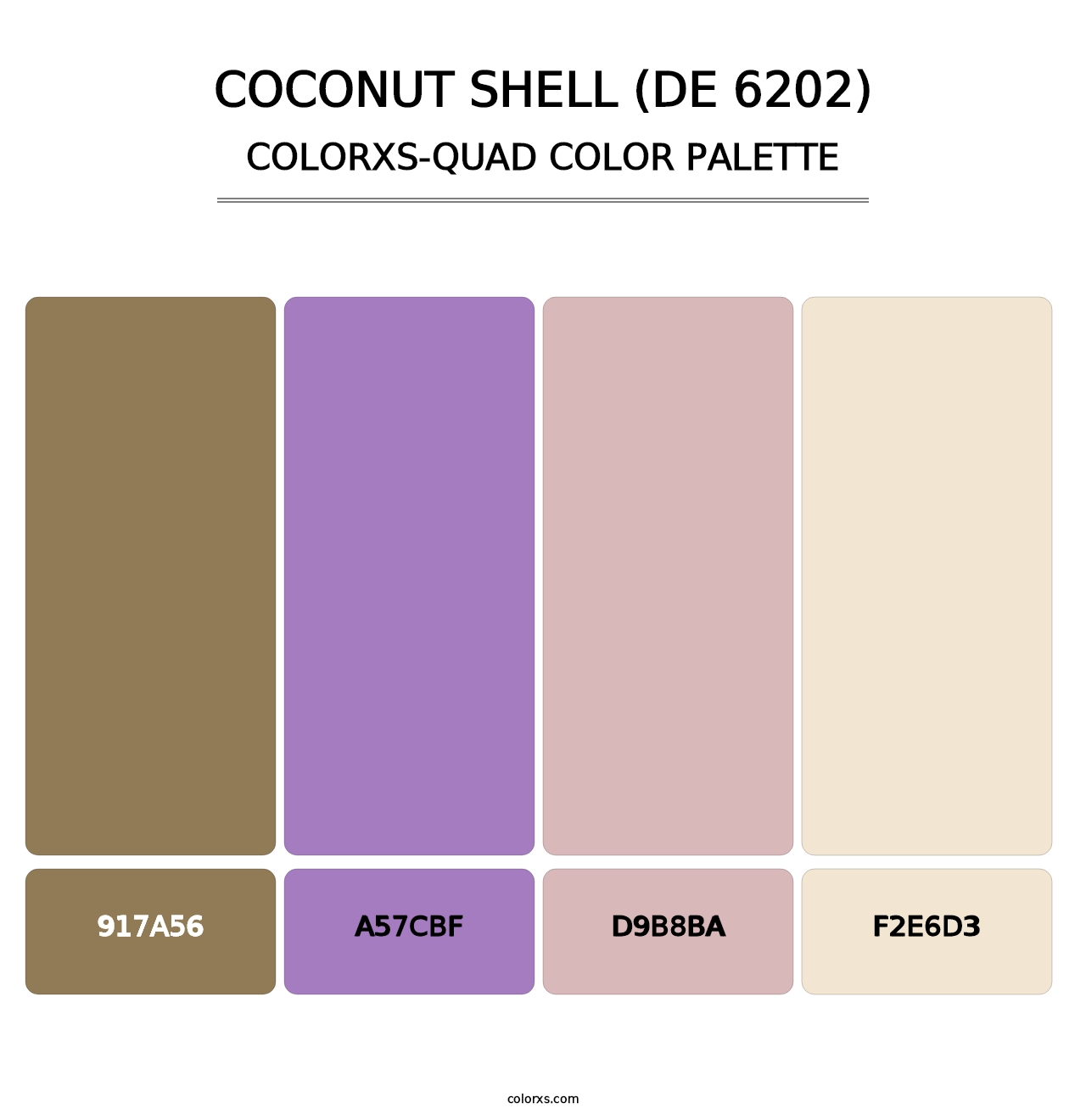 Coconut Shell (DE 6202) - Colorxs Quad Palette