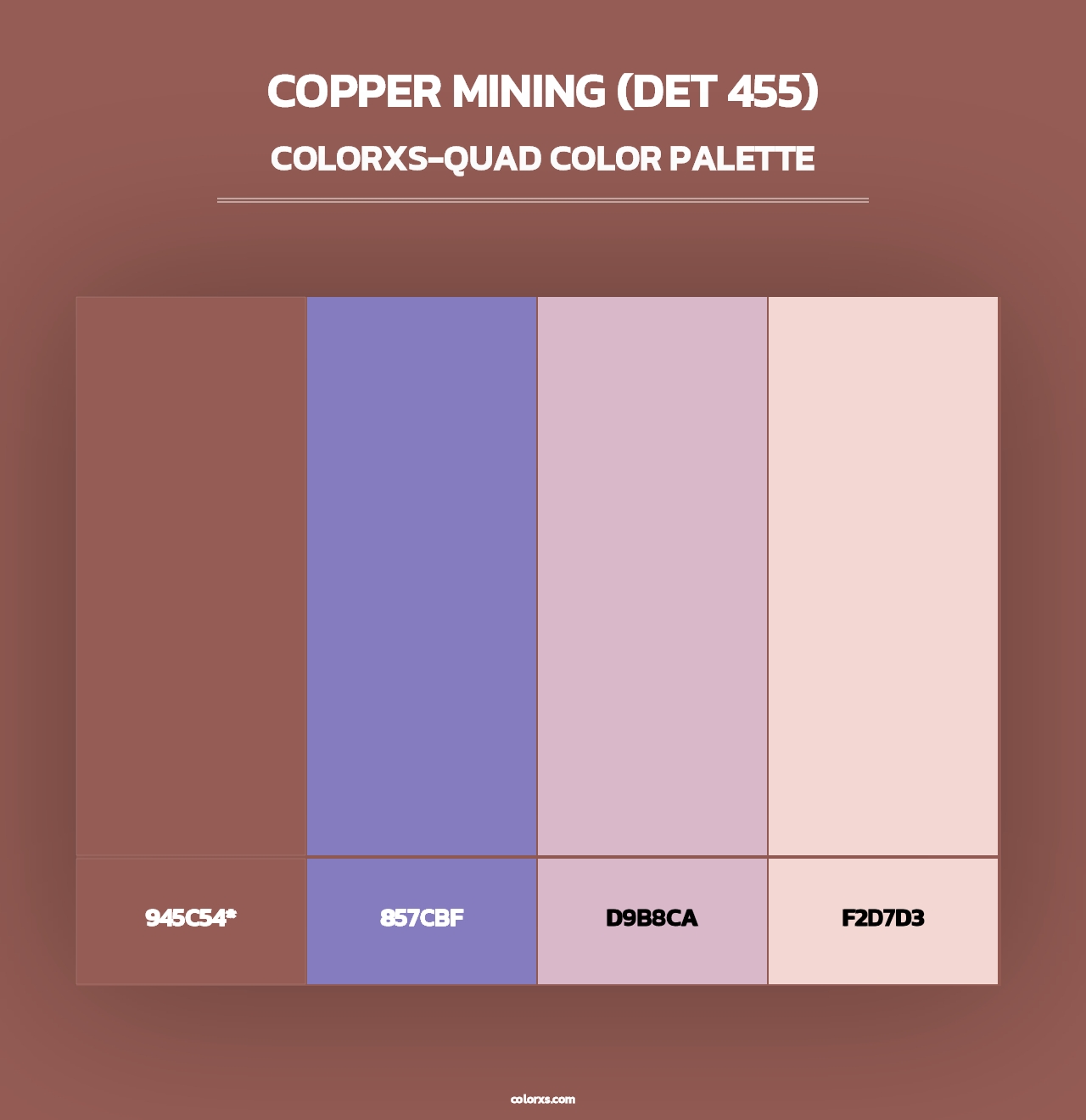 Copper Mining (DET 455) - Colorxs Quad Palette
