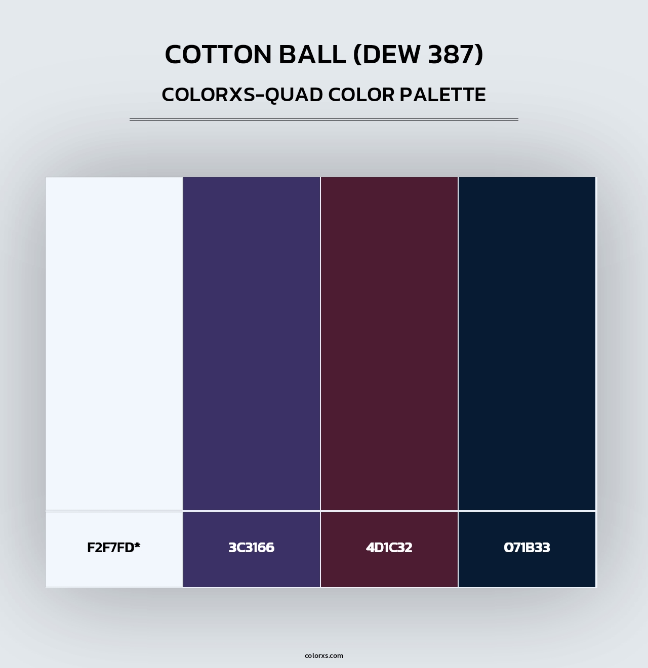 Cotton Ball (DEW 387) - Colorxs Quad Palette