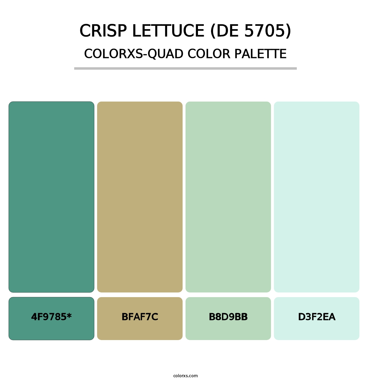 Crisp Lettuce (DE 5705) - Colorxs Quad Palette