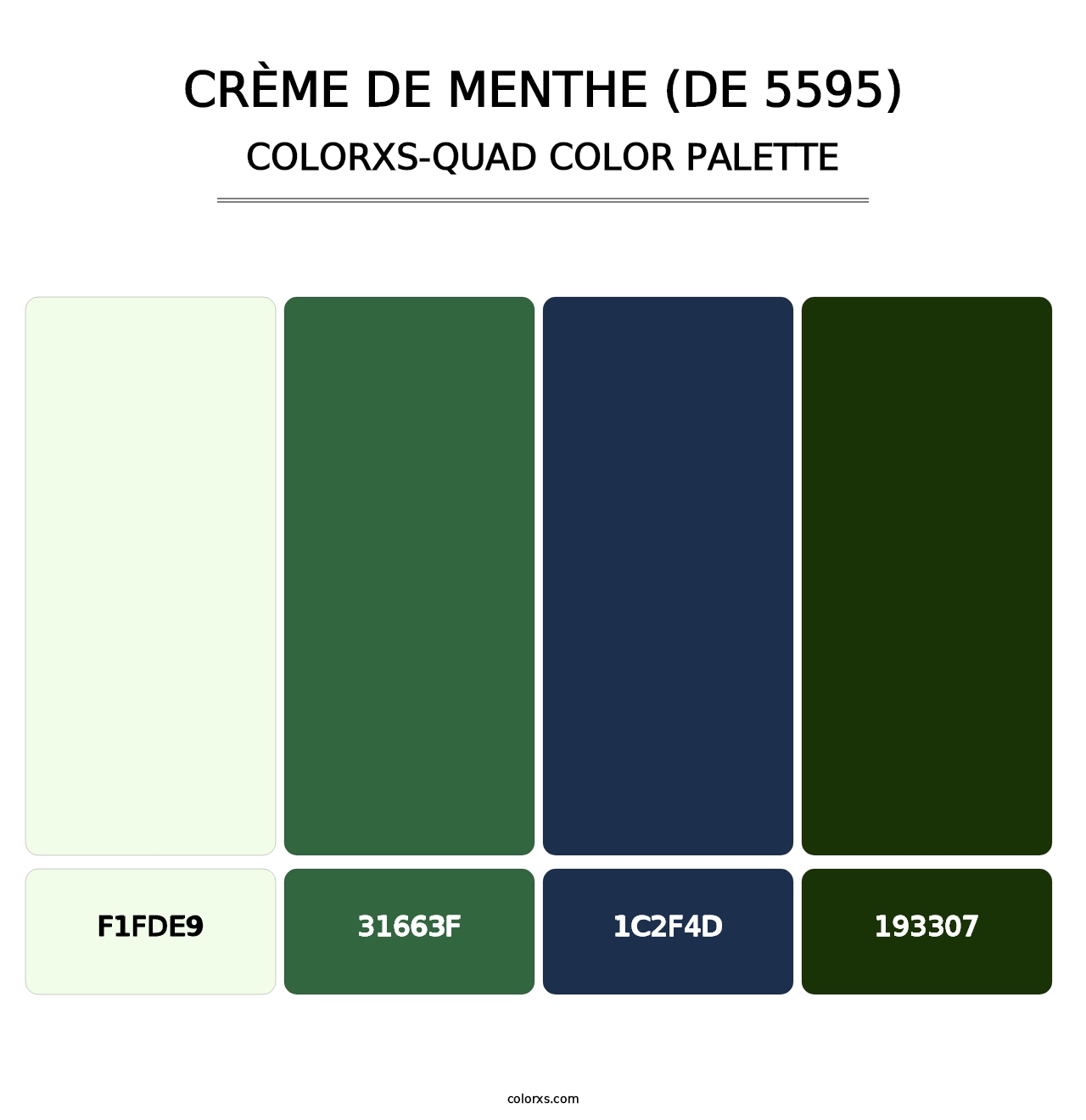 Crème de Menthe (DE 5595) - Colorxs Quad Palette