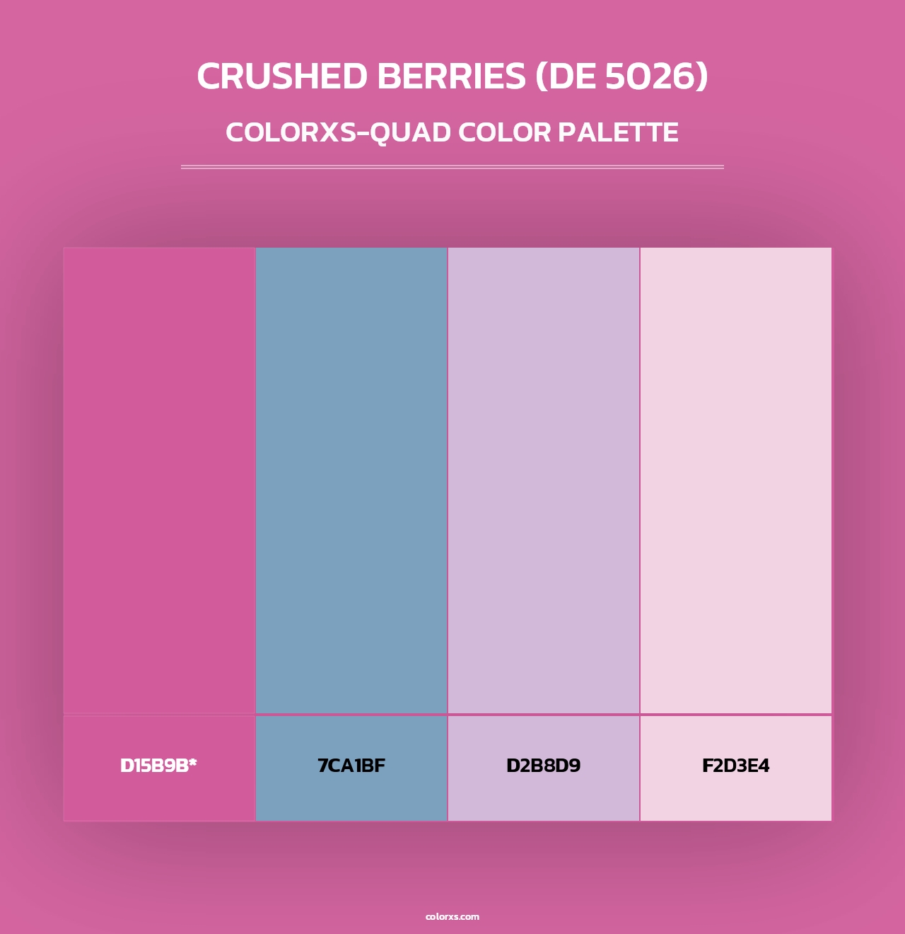 Crushed Berries (DE 5026) - Colorxs Quad Palette