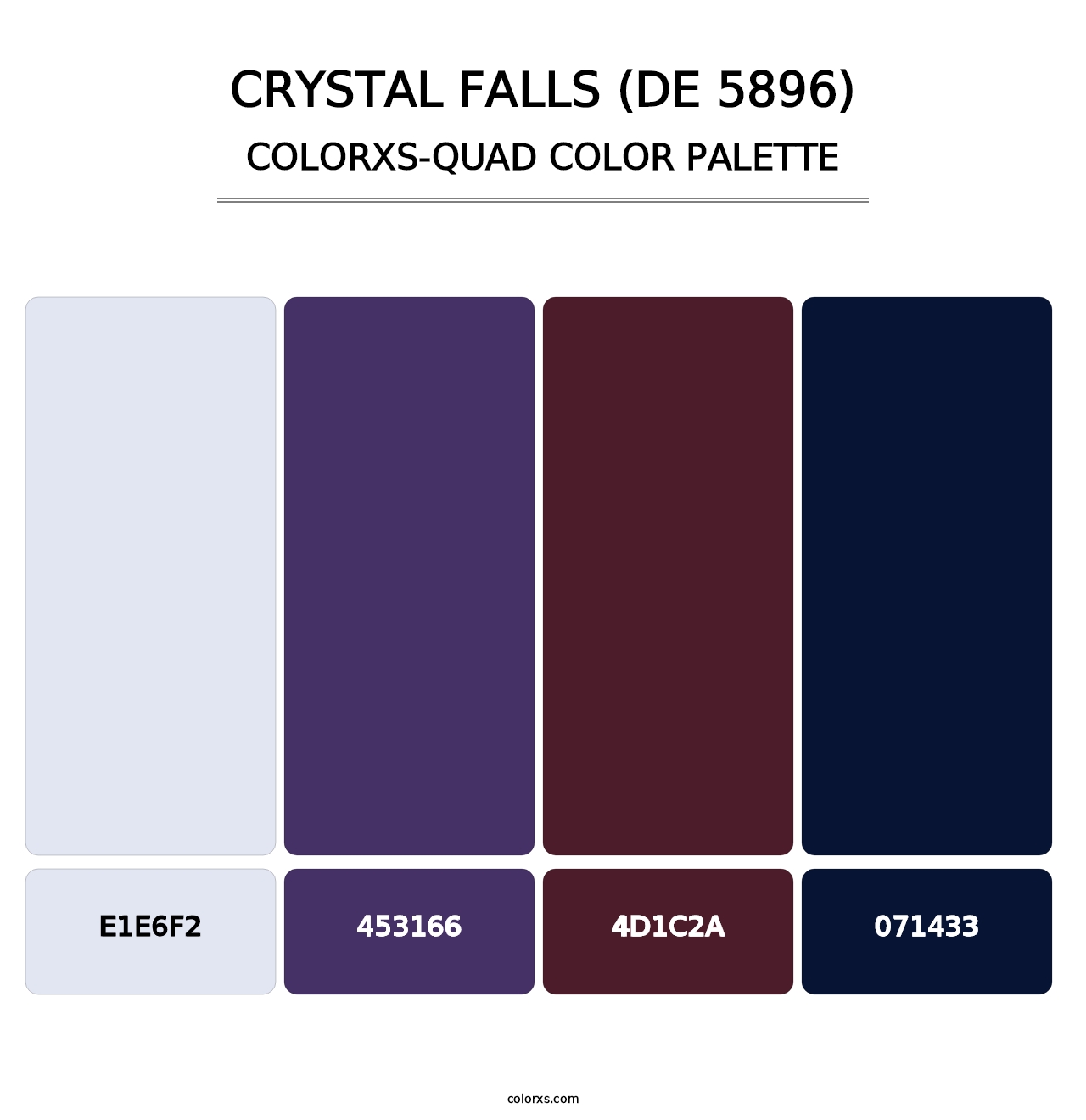 Crystal Falls (DE 5896) - Colorxs Quad Palette