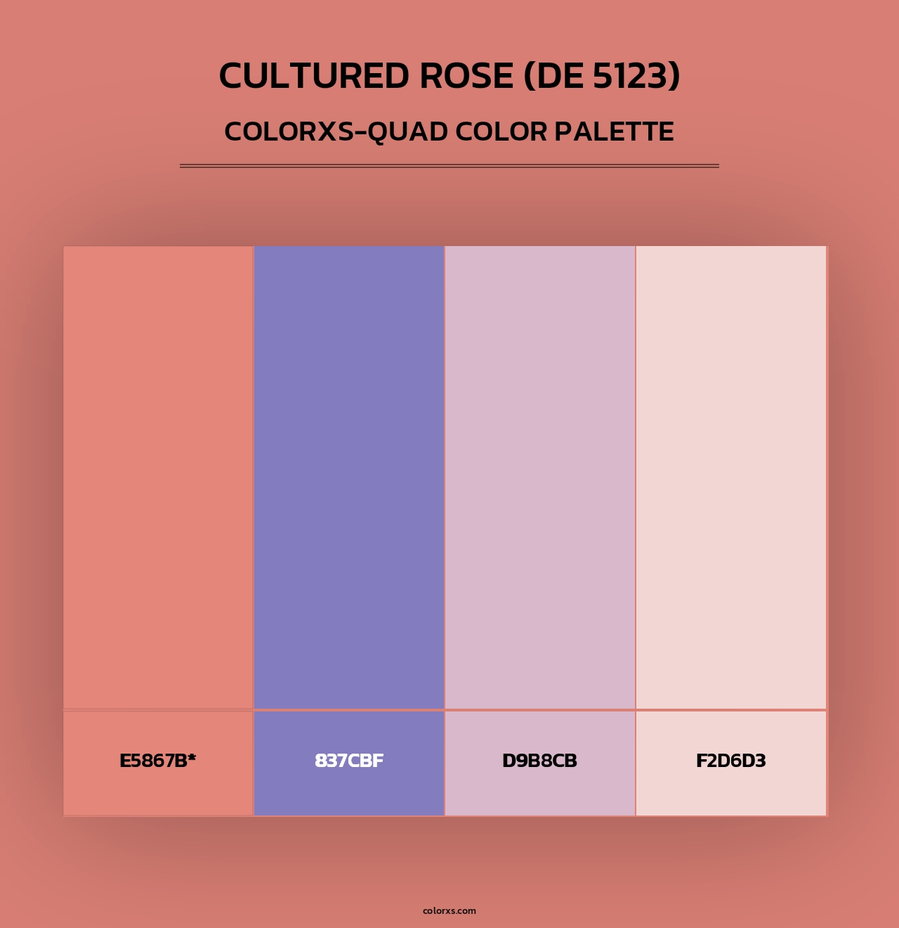 Cultured Rose (DE 5123) - Colorxs Quad Palette