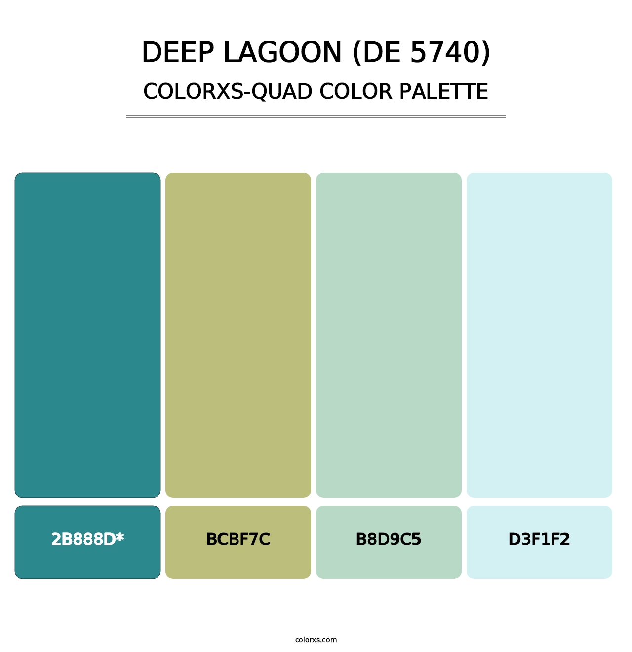 Deep Lagoon (DE 5740) - Colorxs Quad Palette