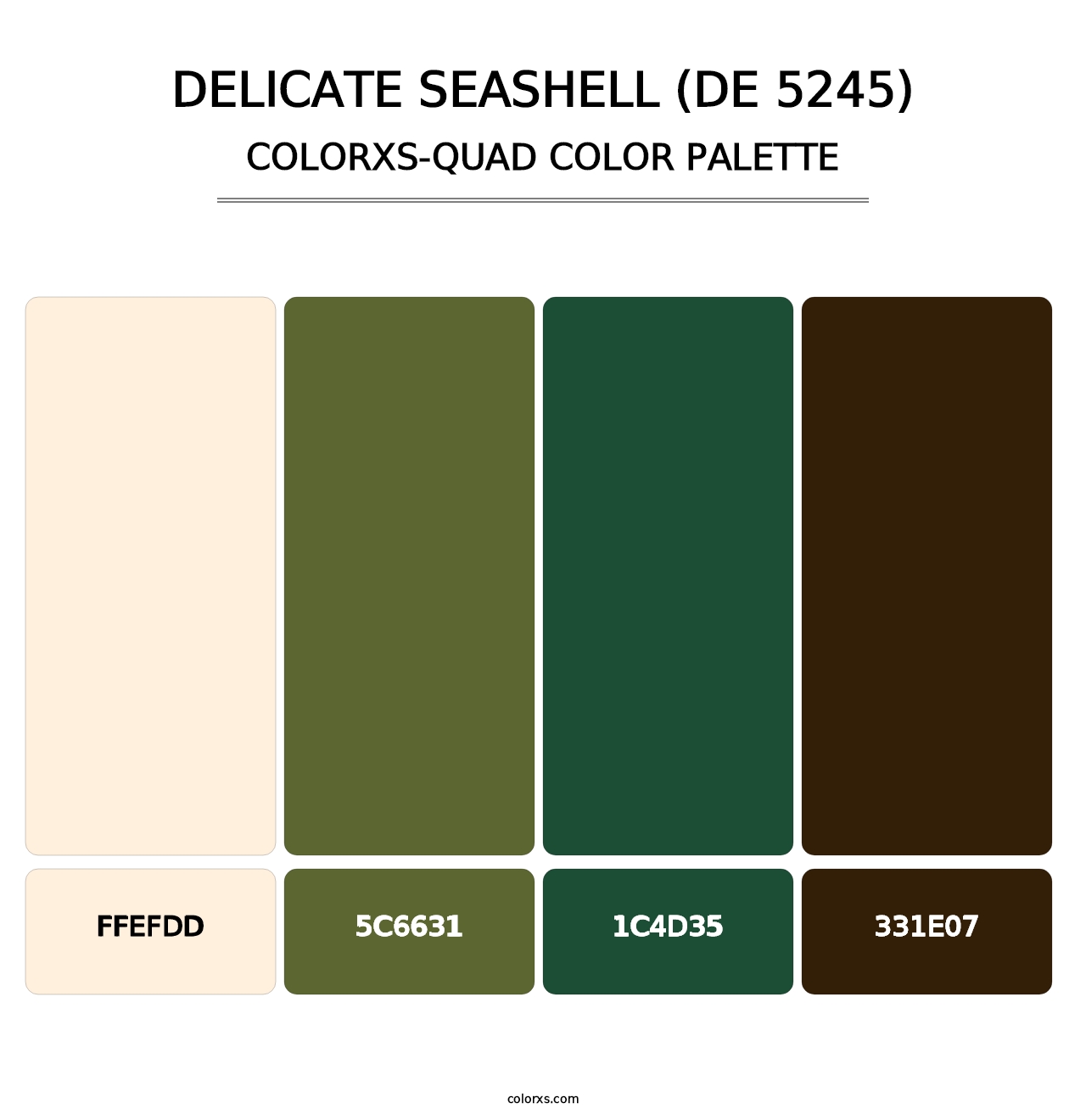Delicate Seashell (DE 5245) - Colorxs Quad Palette