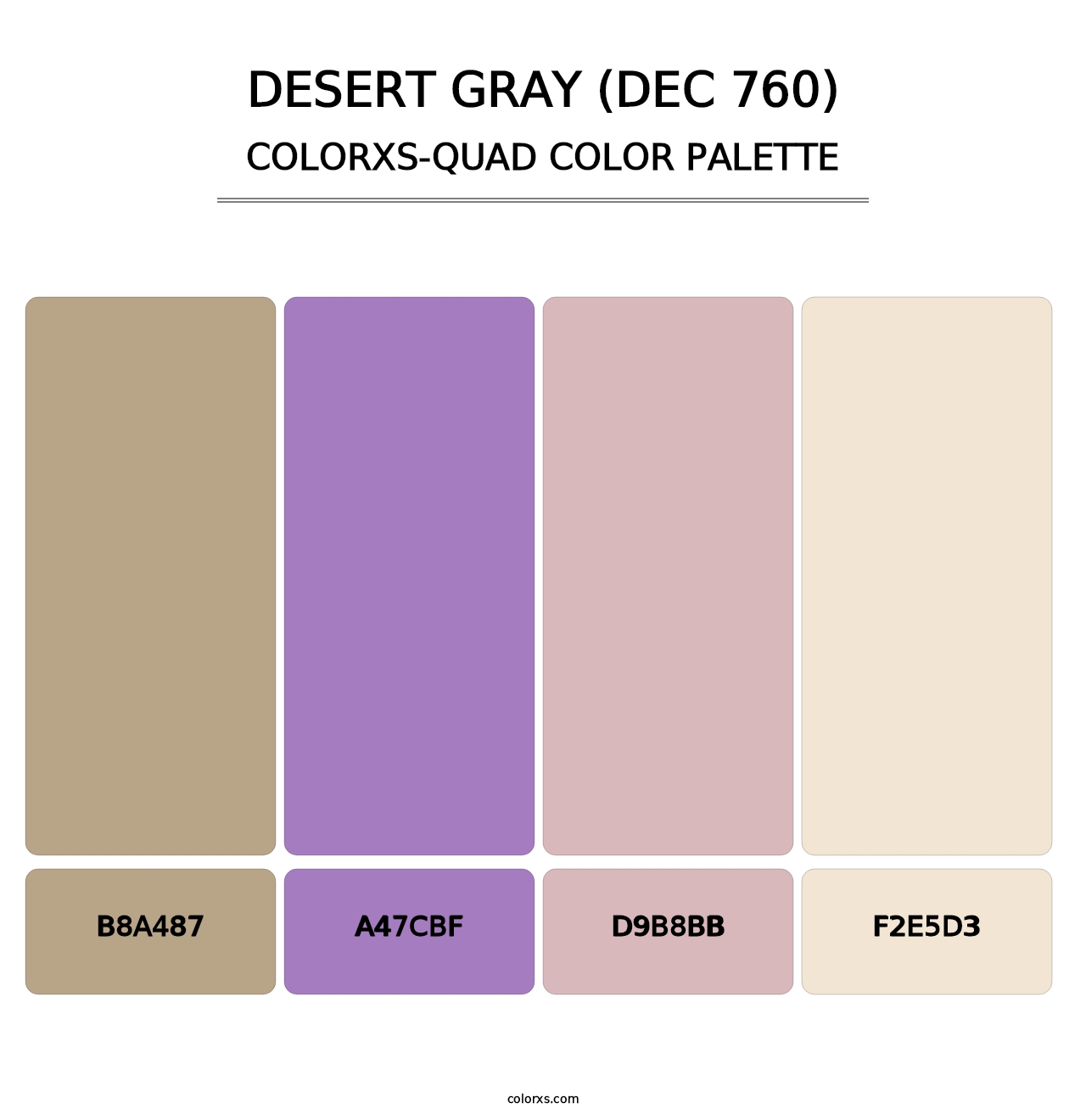 Desert Gray (DEC 760) - Colorxs Quad Palette