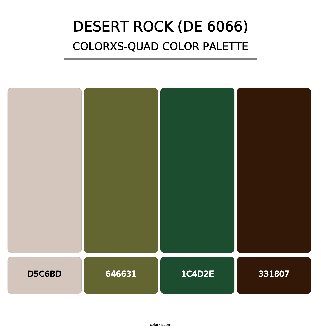 Desert Rock (DE 6066) - Colorxs Quad Palette
