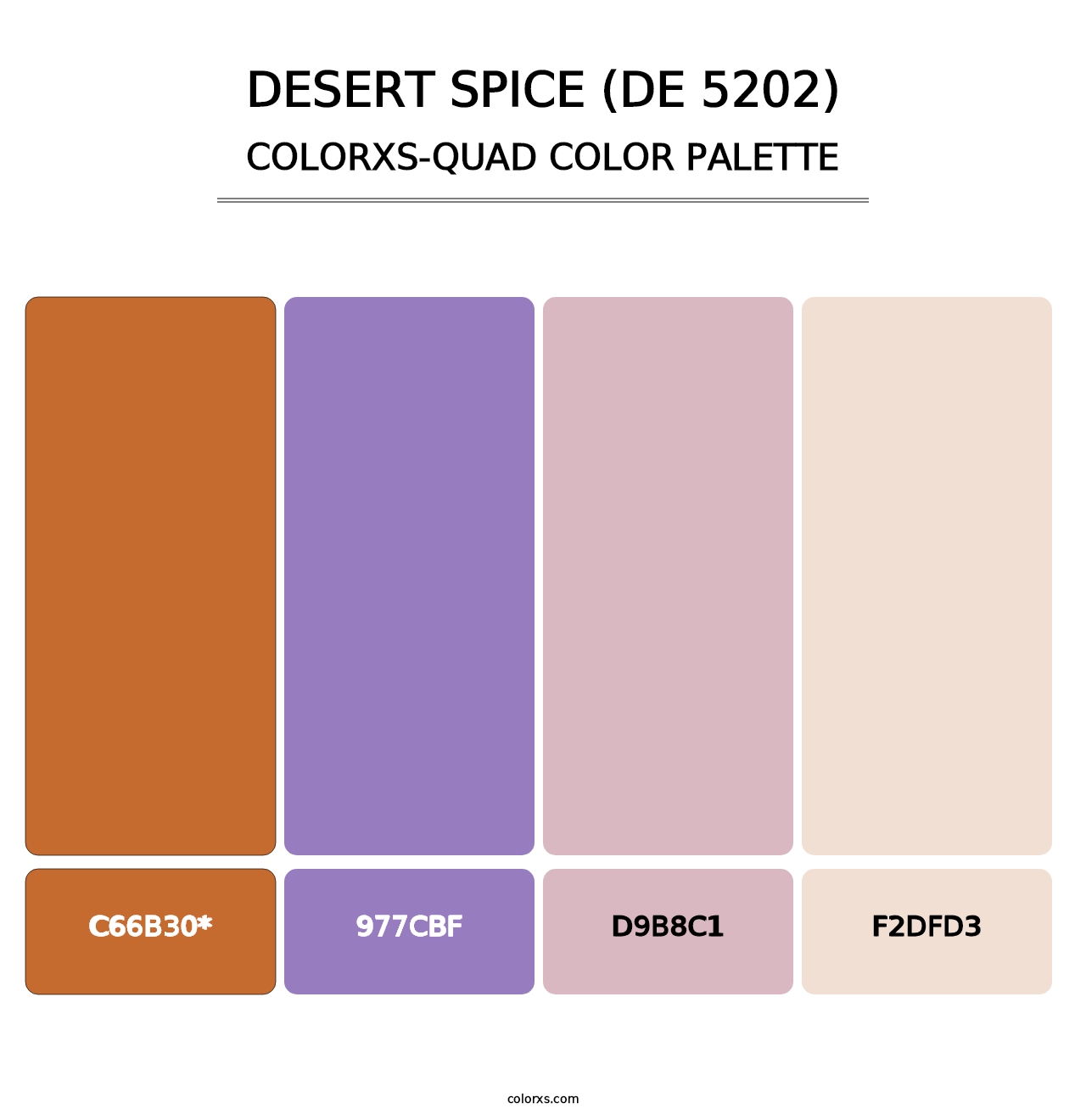 Desert Spice (DE 5202) - Colorxs Quad Palette