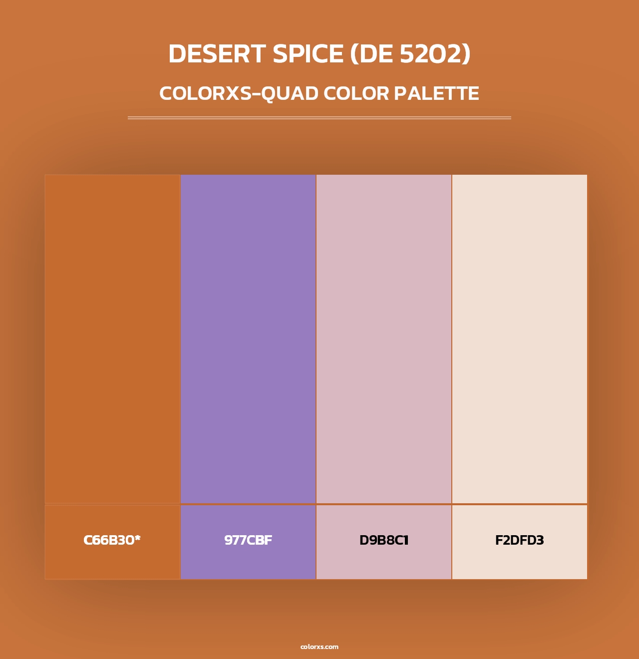 Desert Spice (DE 5202) - Colorxs Quad Palette