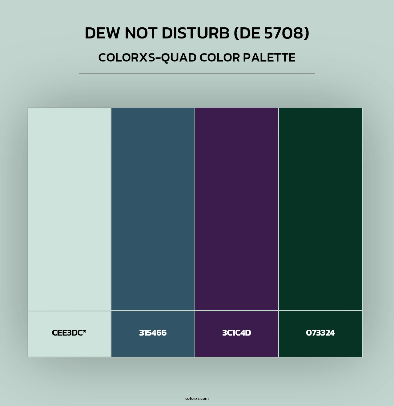 Dew Not Disturb (DE 5708) - Colorxs Quad Palette