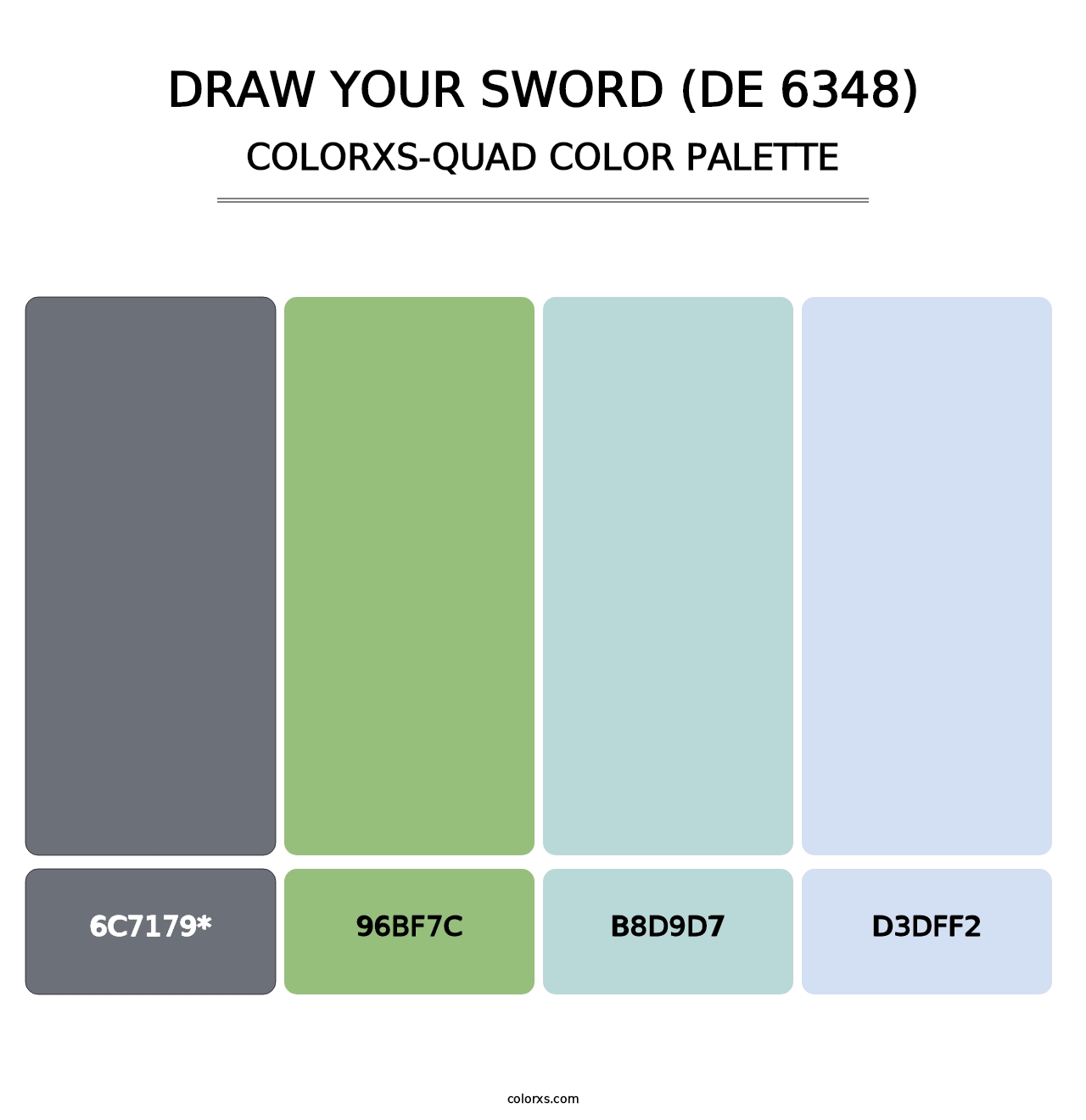 Draw Your Sword (DE 6348) - Colorxs Quad Palette