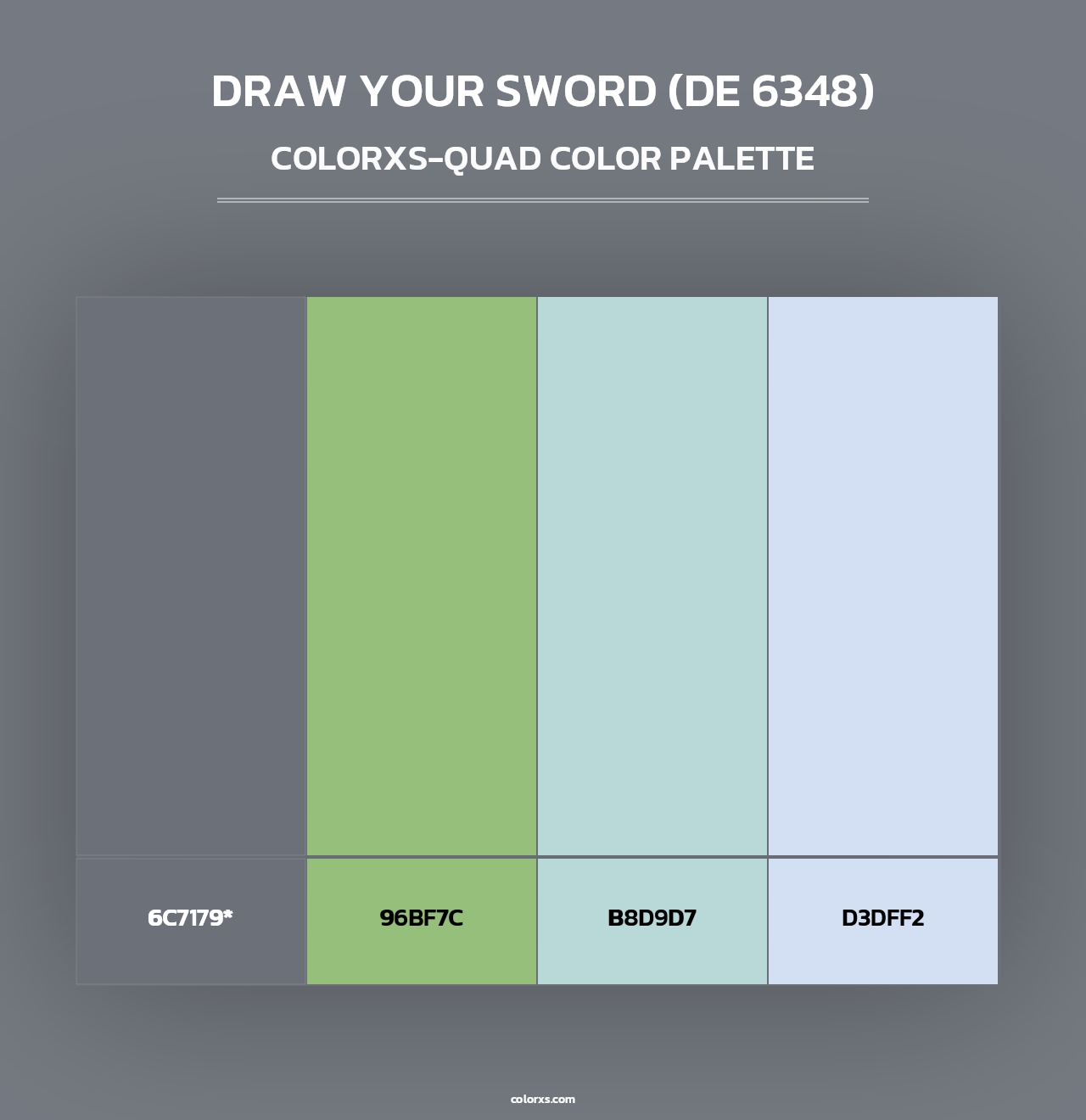 Draw Your Sword (DE 6348) - Colorxs Quad Palette