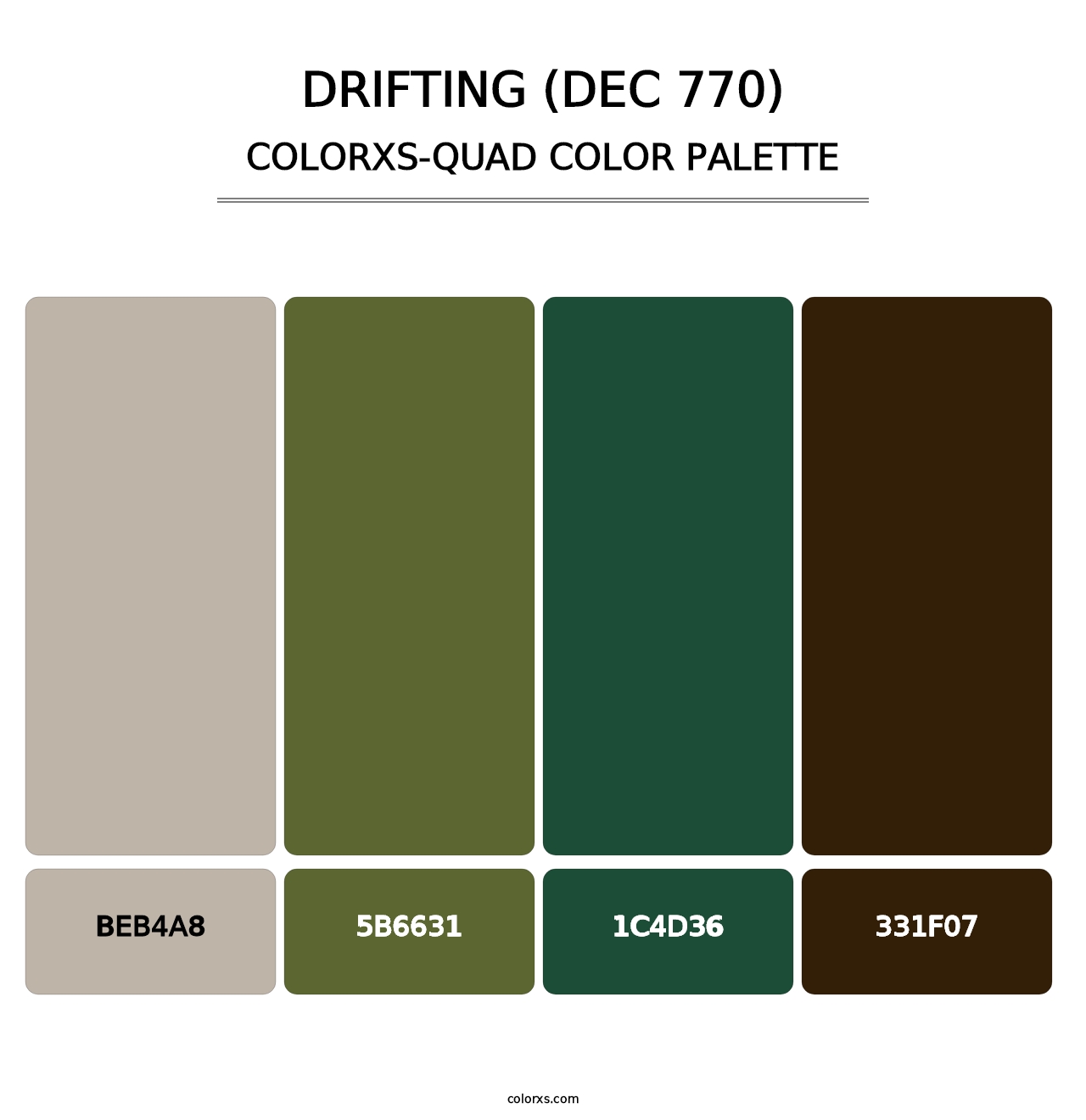 Drifting (DEC 770) - Colorxs Quad Palette
