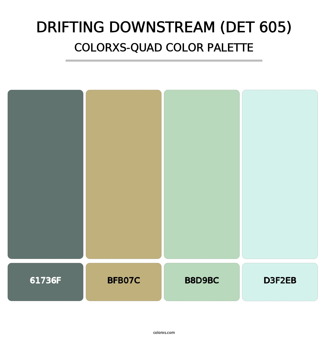 Drifting Downstream (DET 605) - Colorxs Quad Palette