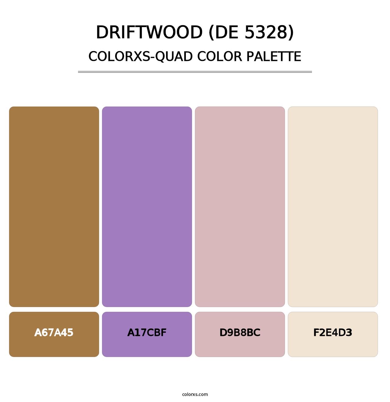 Driftwood (DE 5328) - Colorxs Quad Palette