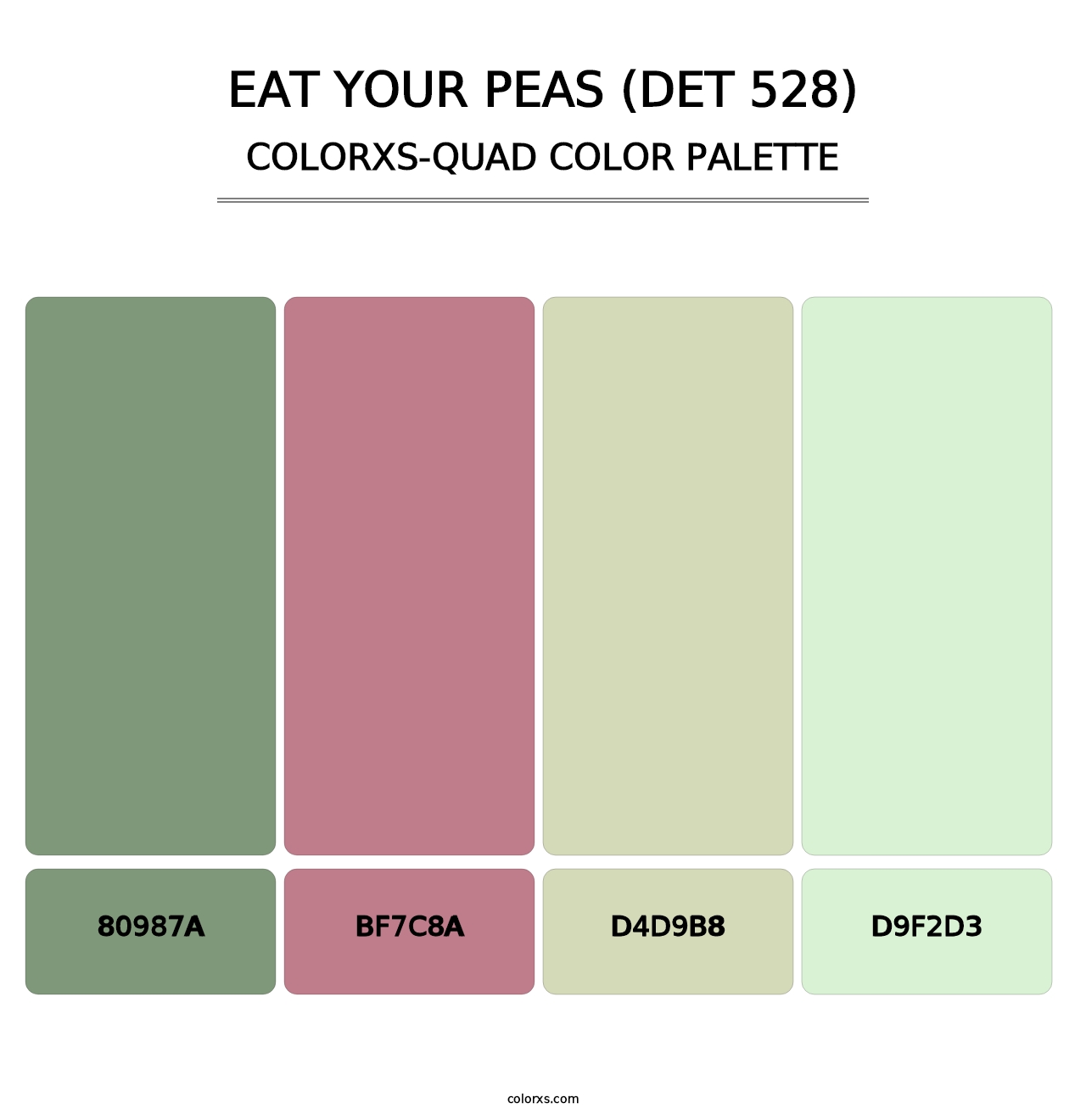 Eat Your Peas (DET 528) - Colorxs Quad Palette