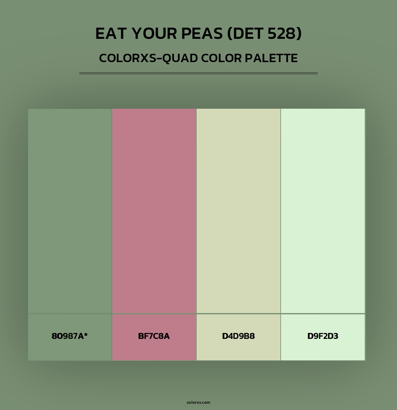 Eat Your Peas (DET 528) - Colorxs Quad Palette