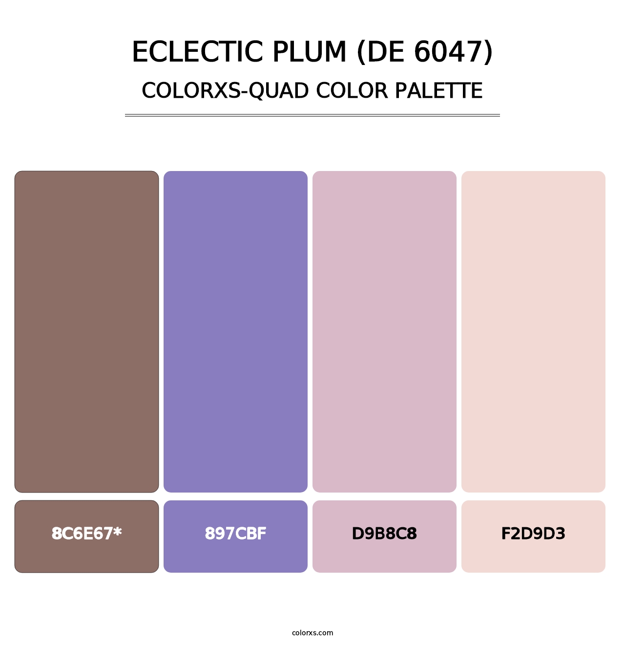 Eclectic Plum (DE 6047) - Colorxs Quad Palette