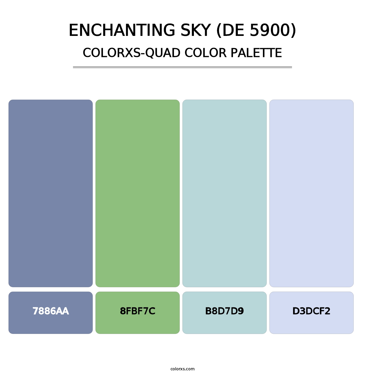 Enchanting Sky (DE 5900) - Colorxs Quad Palette