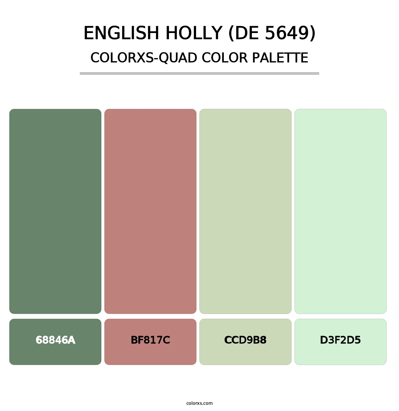 English Holly (DE 5649) - Colorxs Quad Palette